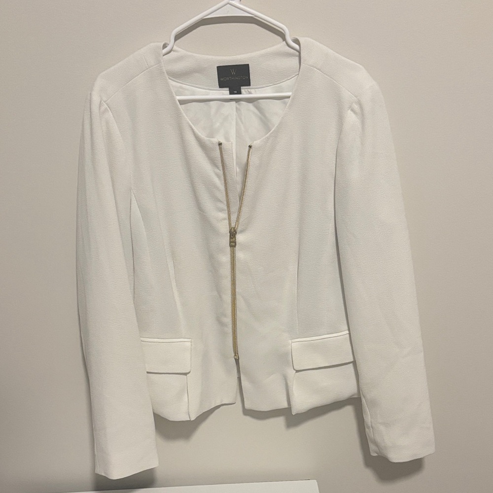 W by Worth Cream Blazer
